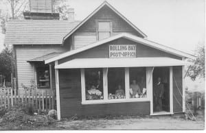 The old Rolling Bay Post Office