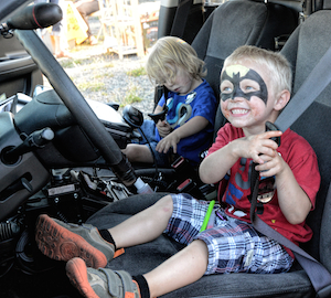 At Night Out, kids can climb aboard a police car, fire truck, police boat and more.