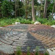 The labyrinth at the park nestled above Blakely Harbor on Bainbridge Island