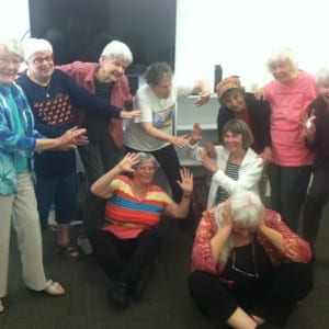 Participants having fun at one of Nancy Lewars' previous classes.