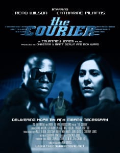 The poster from Bainbridge resident Courtney Jones' latest film, The Courier, which he directed.