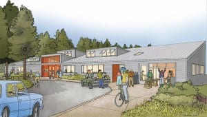 Click to enlarge this drawing of the proposed BARN center on 2 acres in the heart of the island.