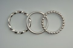 Stack rings, of the type that Julia Lowther will teach about