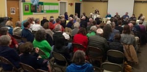 A portion of the audience for the Oct 27 "Faith and Climate Change" event