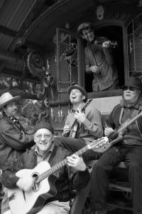 Ranger Sciacca (with violin), of Ranger and the 'Re-Arrangers'